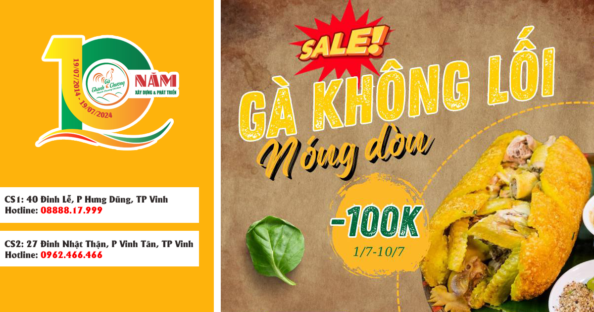 Kỷ niệm 10 năm Gà Thanh Chương